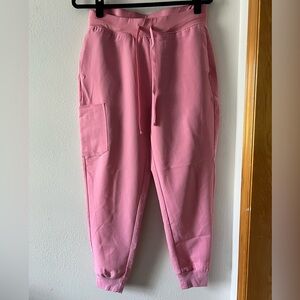 Mandala Scrubs, Women's, Pink, High Waisted Jogger’s